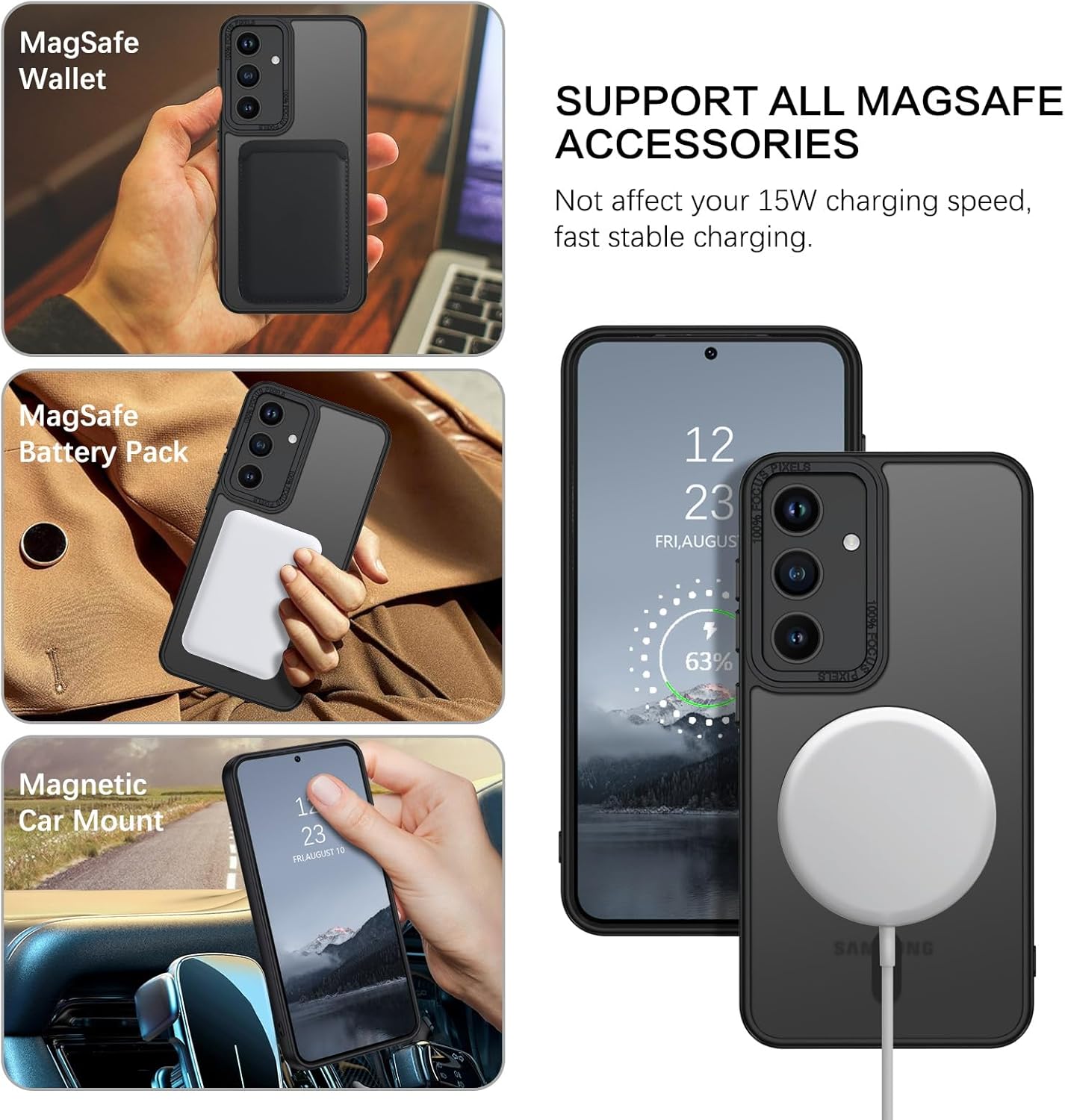 Matte Hybrid Magnetic MagSafe Case for Samsung Galaxy S20 FE