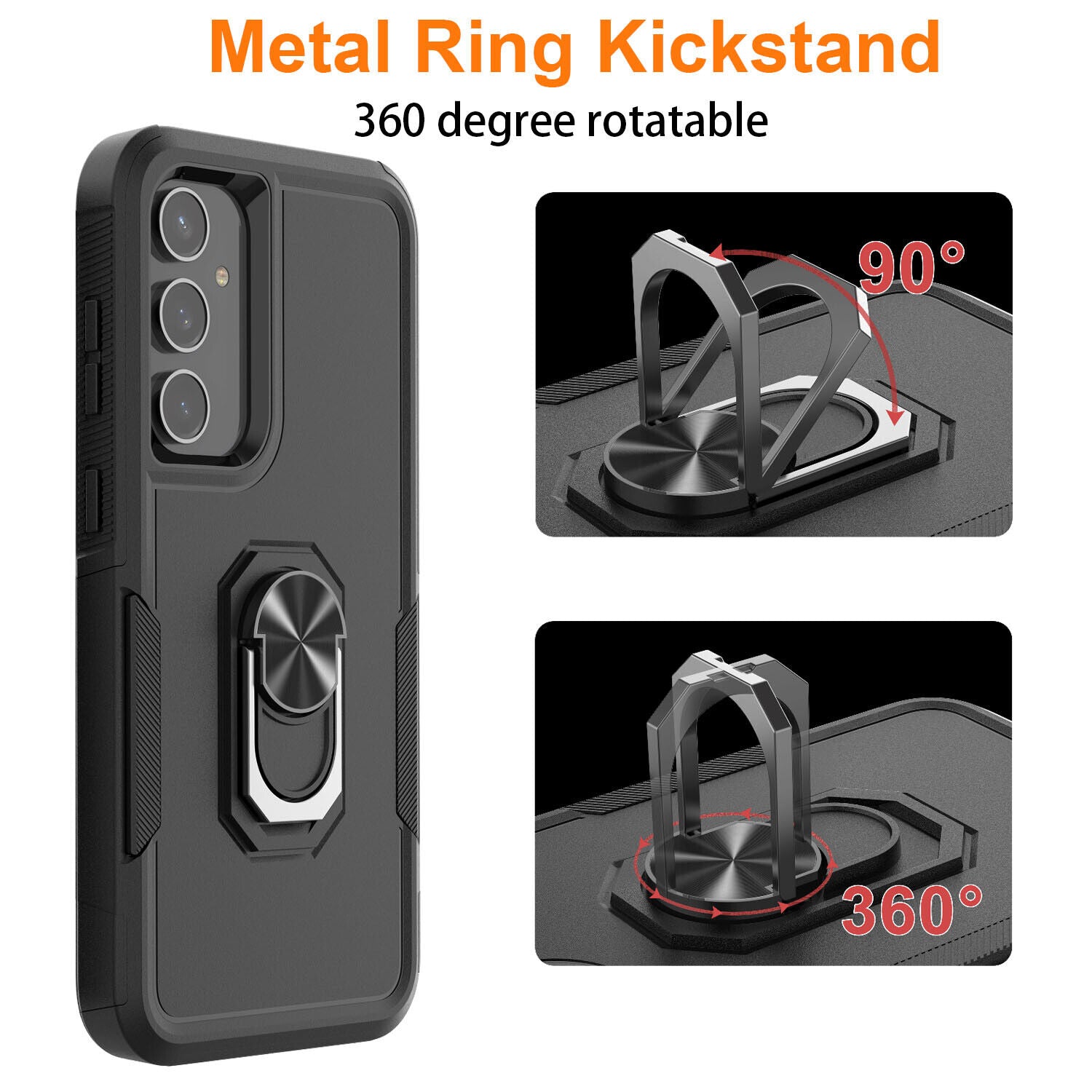 Heavy Duty Ring Case for Samsung Galaxy S24 FE