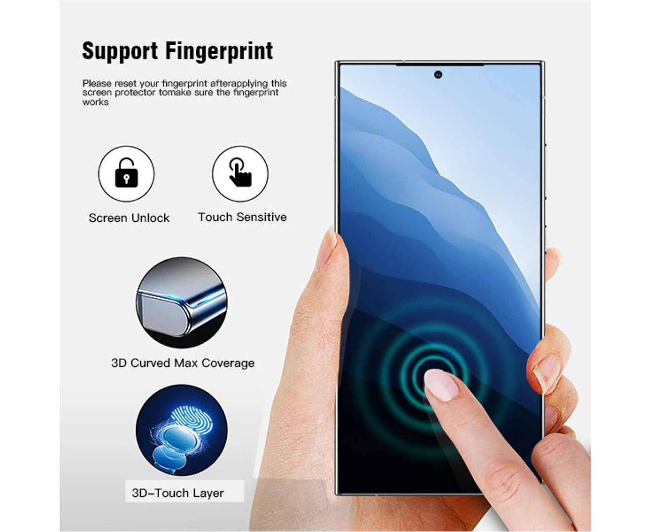 (2 Pack) Tempered Glass Screen Protector for Samsung Galaxy S25 Ultra