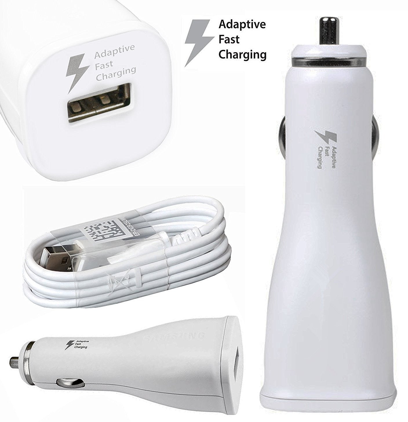 Chargeur de voiture à charge rapide Samsung 15 W et câble micro USB (1 m)