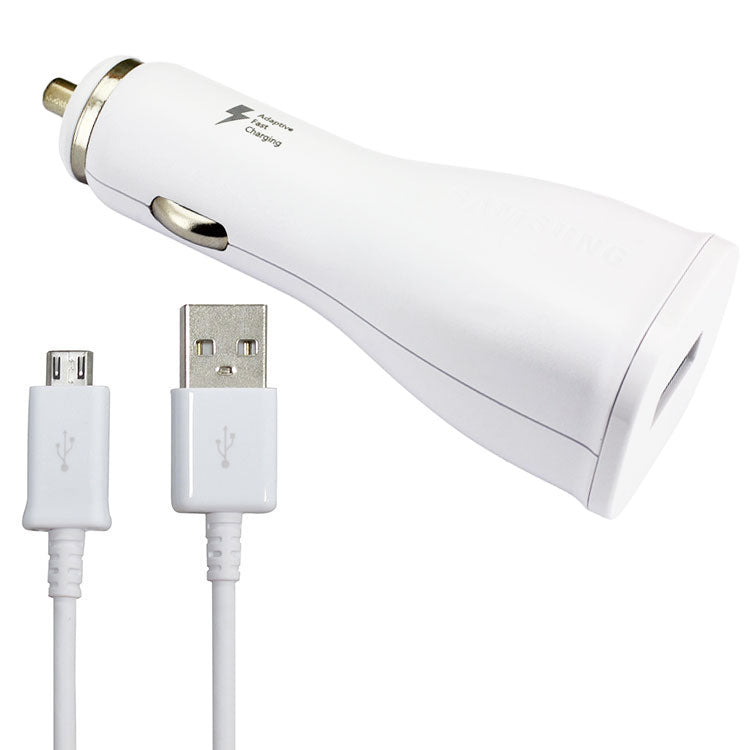 (15W) USB Fast Charging Car Charger & Mirco USB Cable (1m)