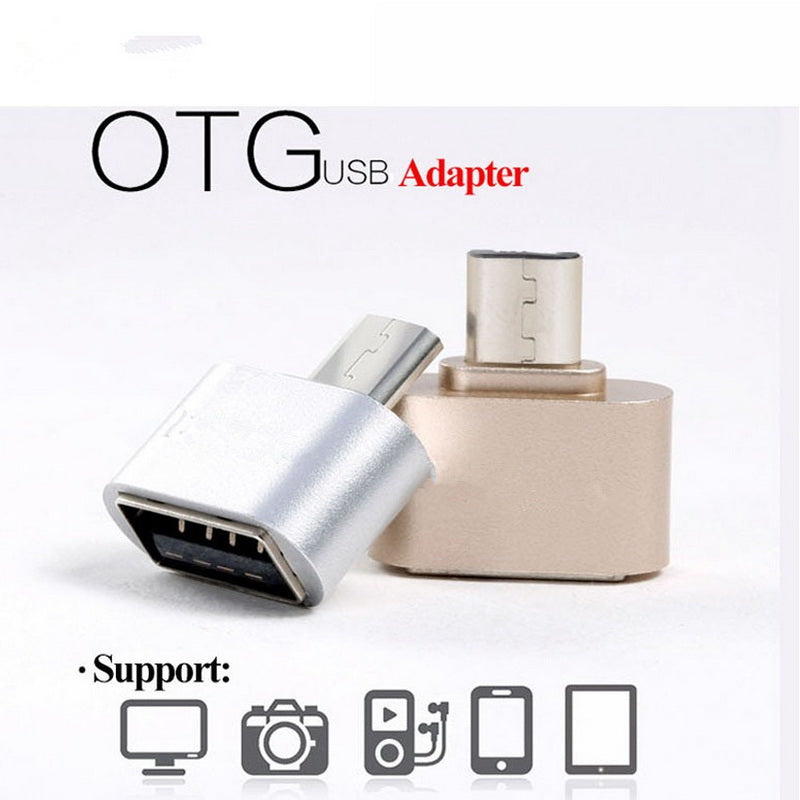 (2 Pack) USB-A Female to Micro USB Male Adapter OTG Connector