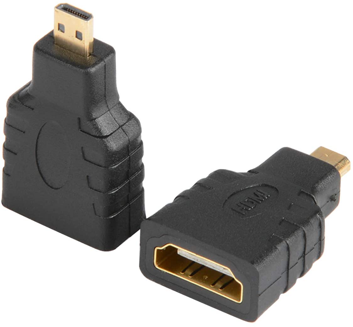 Gold-Plated HDMI Female to Micro HDMI Male Adapter