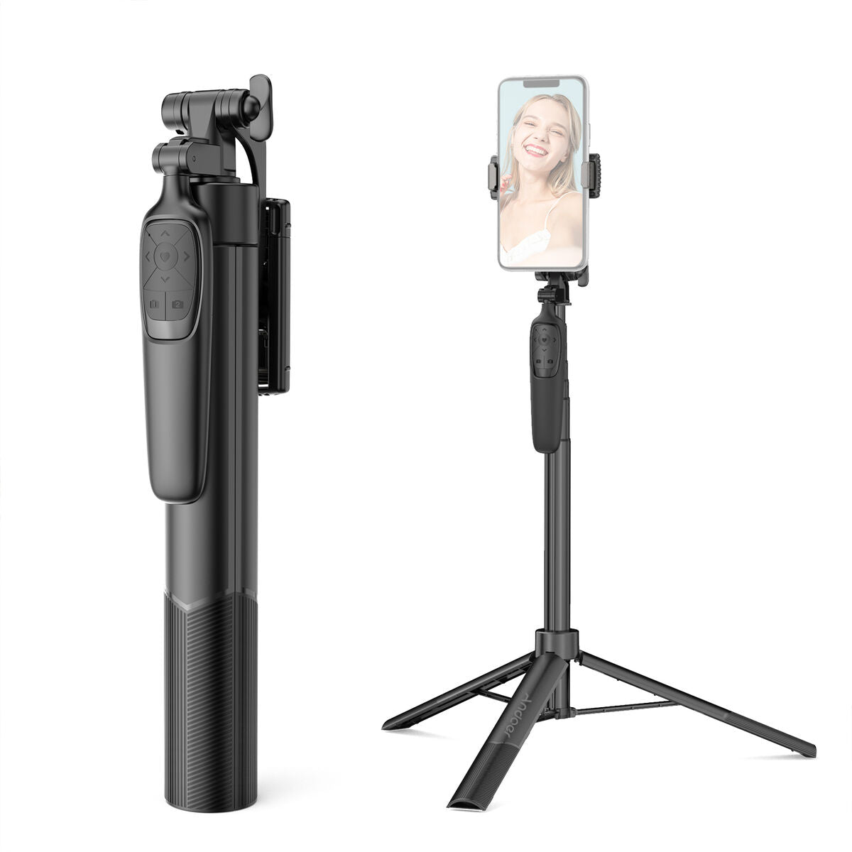 Wireless Bluetooth Extendable Tripod Selfie Stick Phone Holder Stand & Remote Control