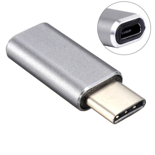 (Paquet de 2) Connecteur adaptateur micro USB femelle vers USB-C mâle