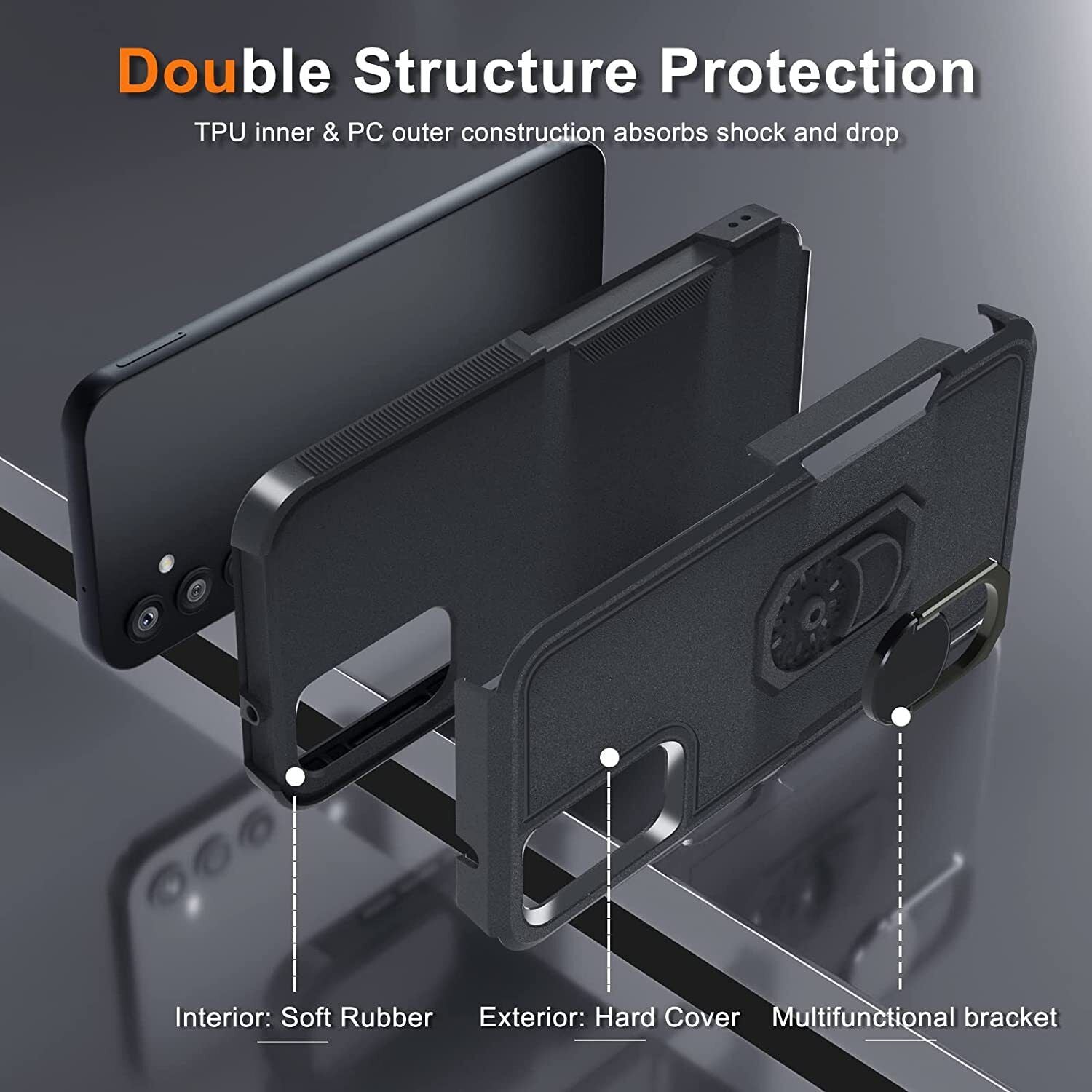 Heavy Duty Ring Case for Samsung Galaxy S24 Plus