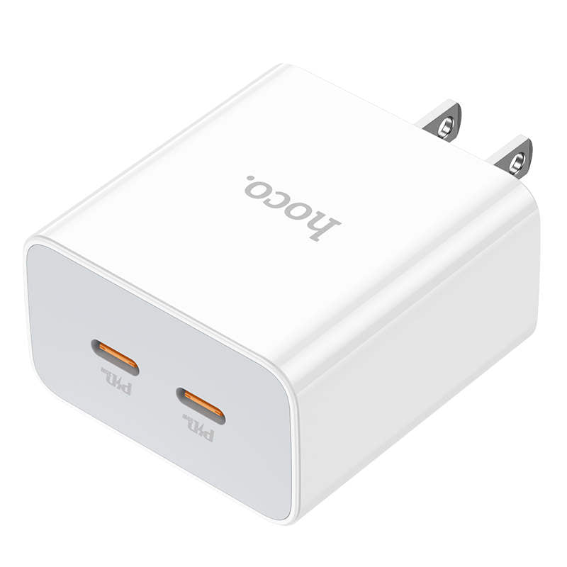 (35W) QC3.0 Dual USB-C Ports Wall Charger Power Adapter