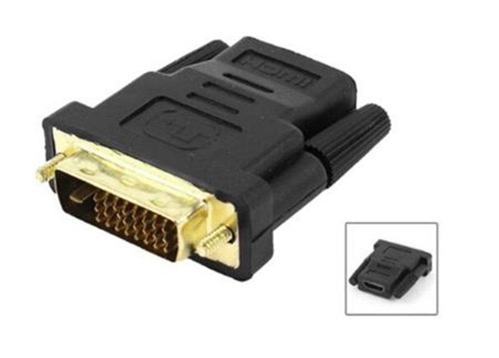 Convertisseur adaptateur DVI-D mâle vers HDMI femelle