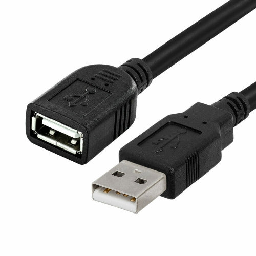 USB-A Female to Male Extension Charging Cable (1m)