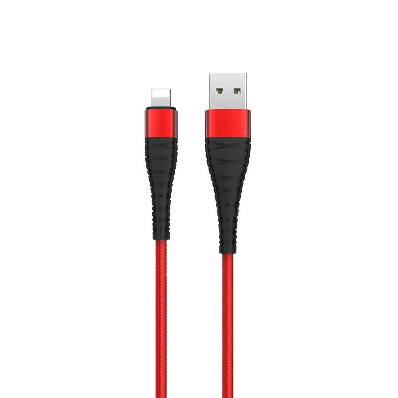 Nylon Braided USB-A to Lightning Fast Charging Data Cable (1m)