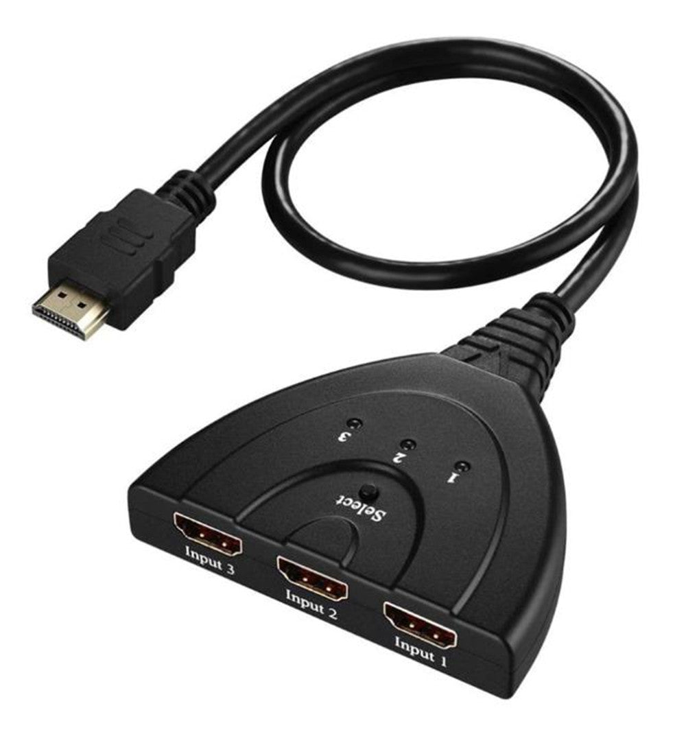 Convertisseur adaptateur répartiteur HDMI mâle vers 3 ports HDMI femelle