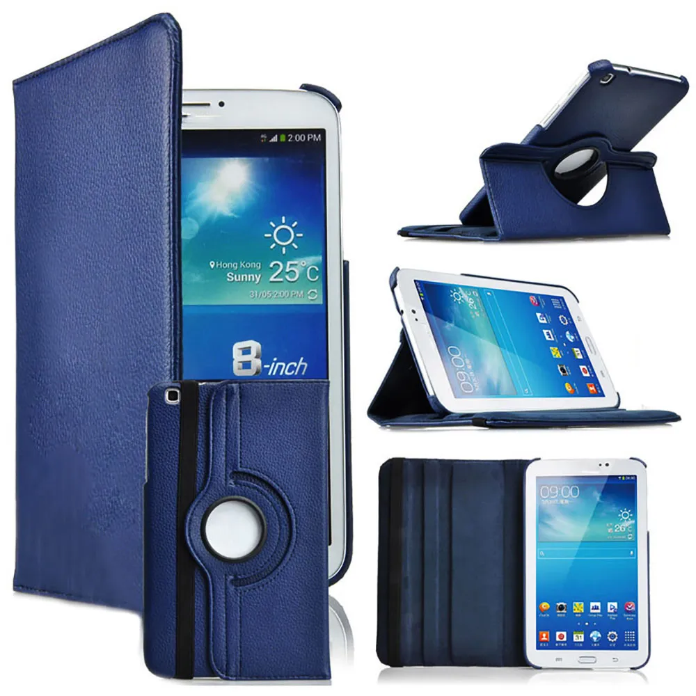 Rotating Folio Case for Samsung Tablet Tab 3 8.0