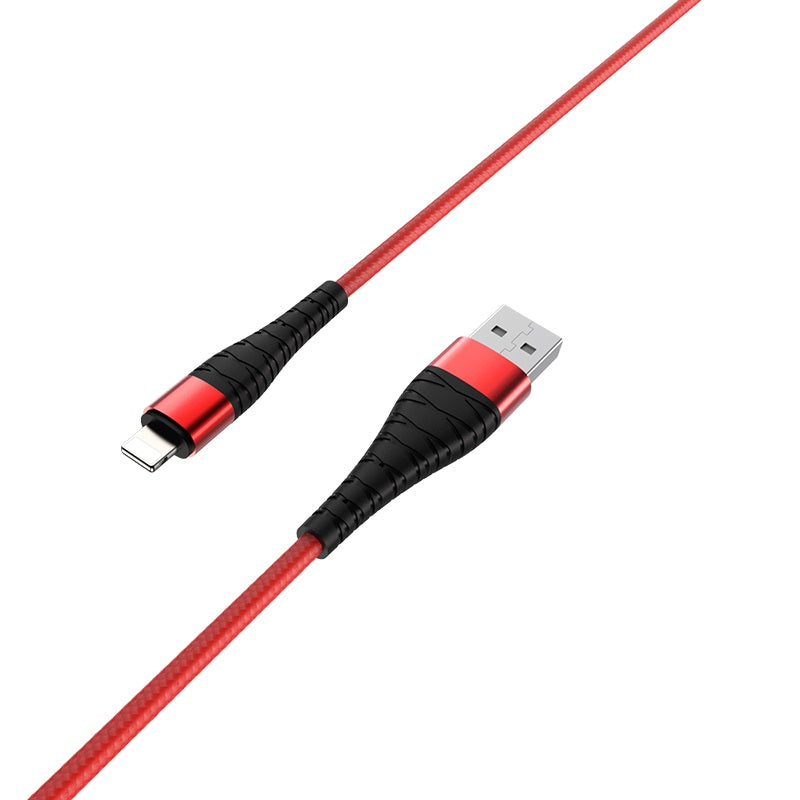 Nylon Braided USB-A to Lightning Fast Charging Data Cable (1m)