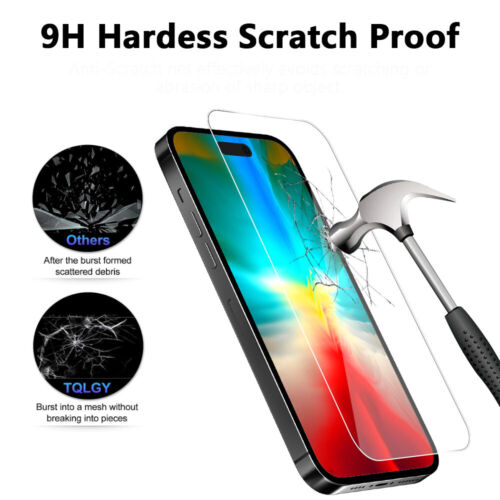 (2 Pack) Tempered Glass Screen Protector for iPhone 15 Pro