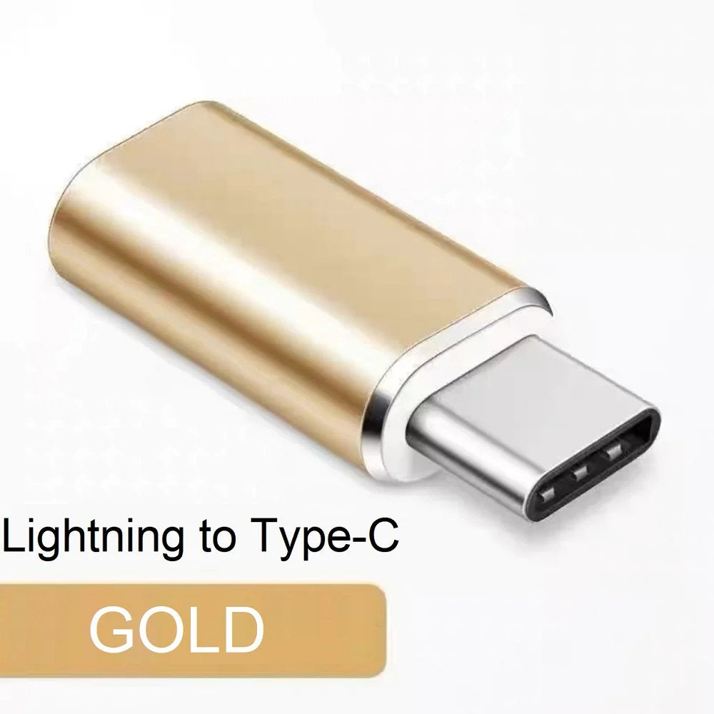 (Paquet de 2) connecteur adaptateur Lightning femelle vers USB-C mâle