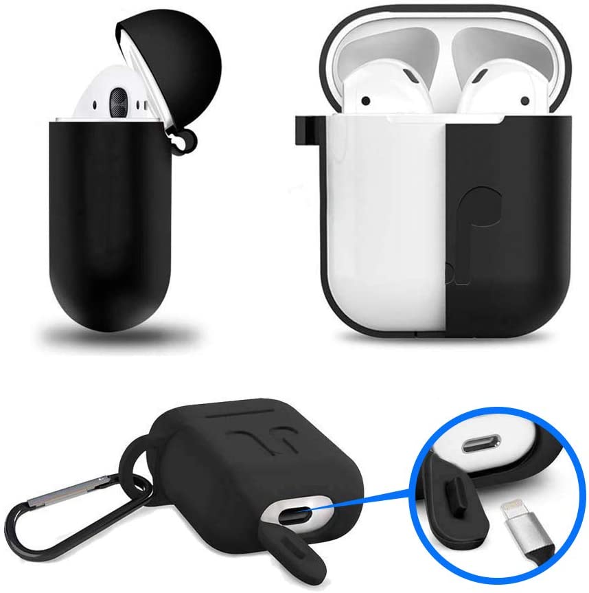 7 in 1 Silicone Case with Nike Sport Style Watch Band for AirPods 1 2 (1st 2nd Gen.)