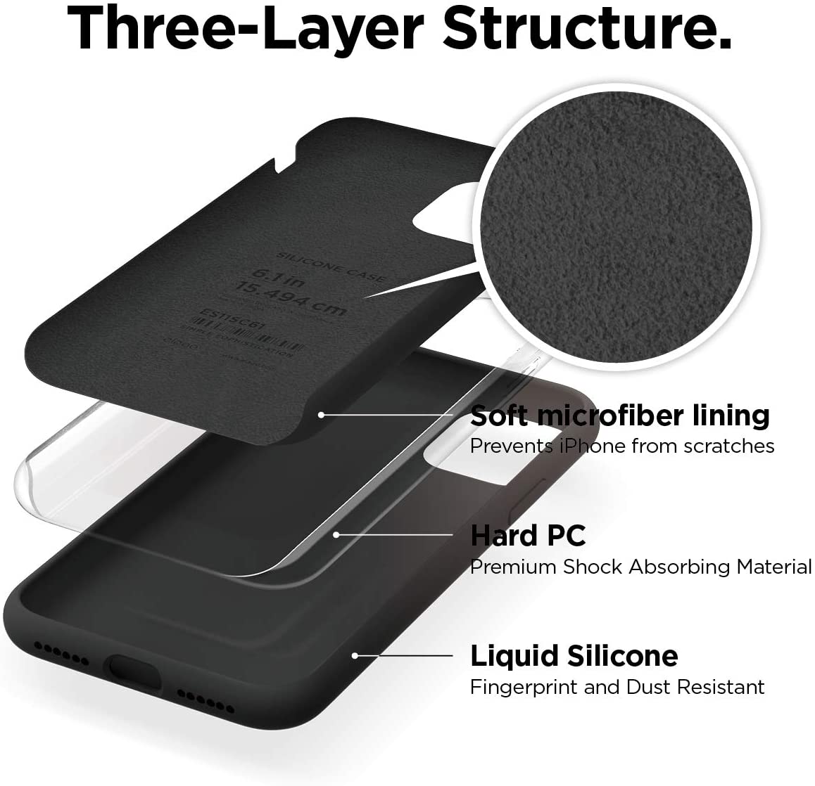 Coque en silicone liquide pour iPhone X / XS