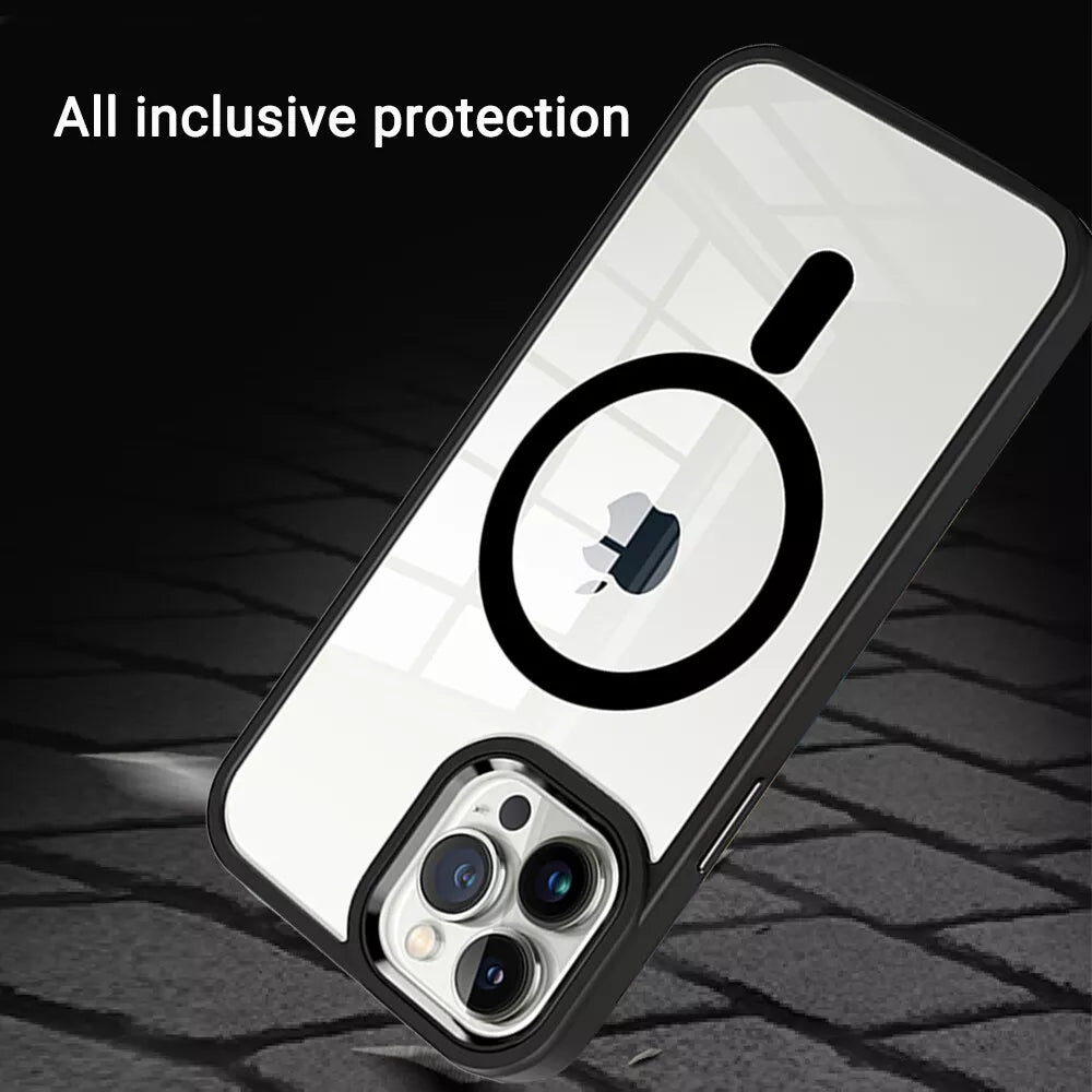 Transparent Hybrid MagSafe Case for iPhone 16