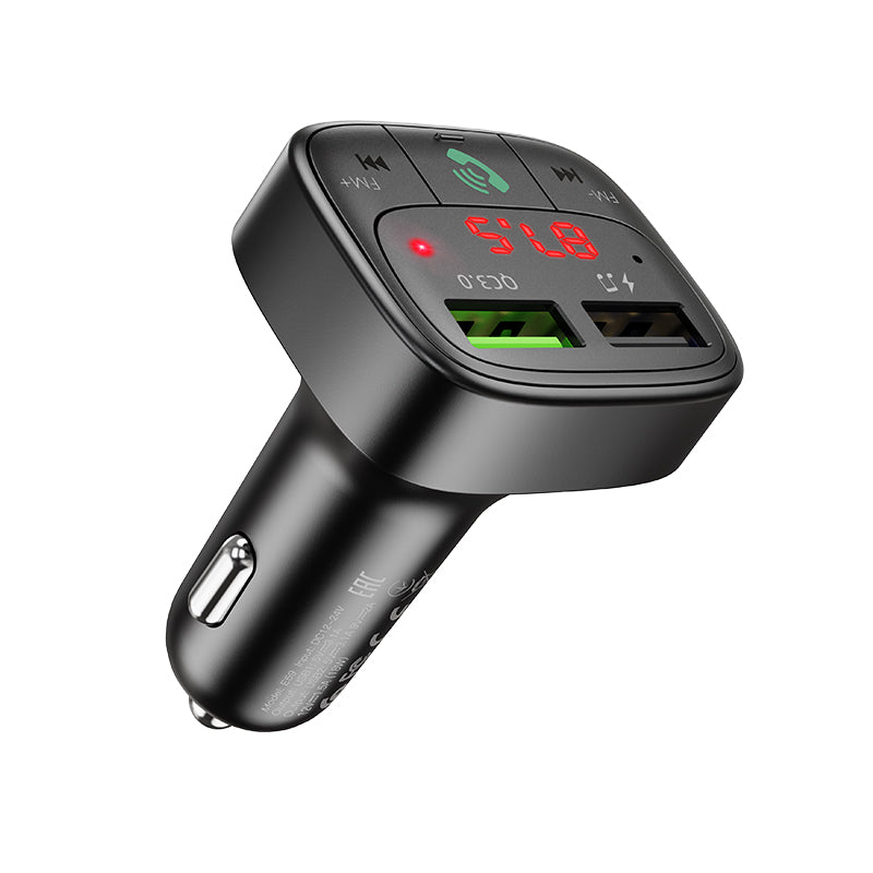 Transmetteur FM Bluetooth sans fil Radio double chargeur de voiture USB