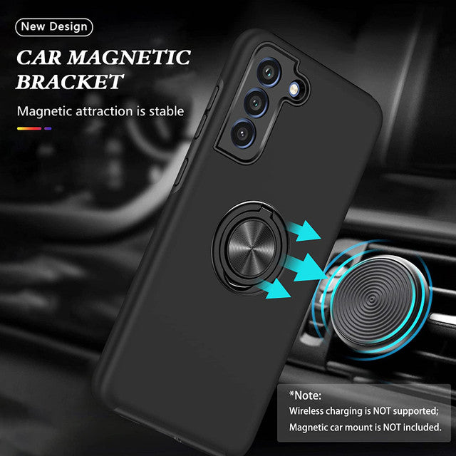 Hybrid Magnetic Invisible Ring Case for Samsung Galaxy S22