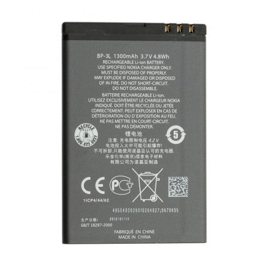 Replacement Battery for Nokia Lumia 610 505 510 710 Asha 303 603, BP-3L