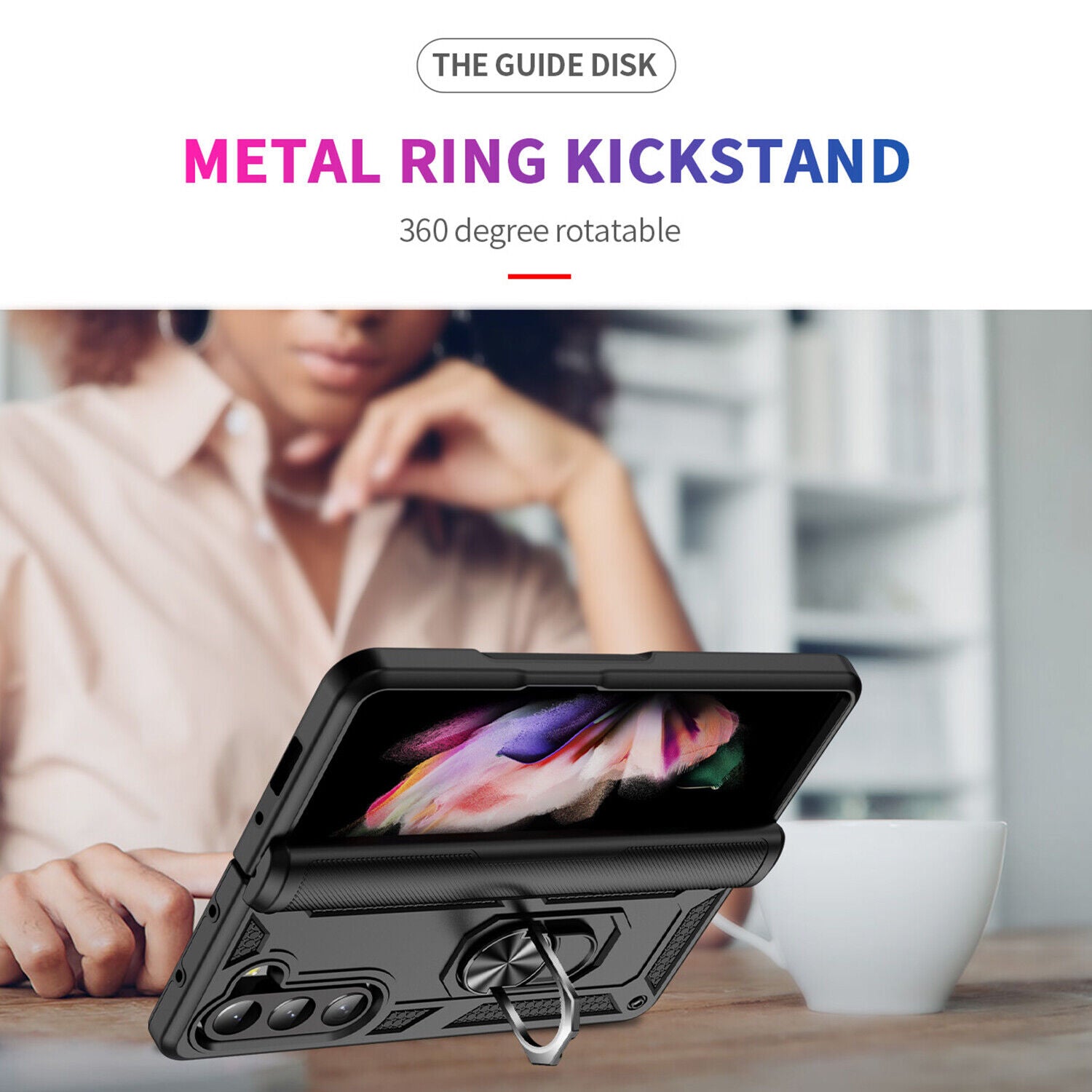 Hybrid Ring Case for Samsung Galaxy Z Fold 6 5G