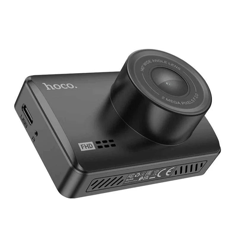 Dual Channel Front & Rear Driving Recorder Car Dash Camera With HD Display