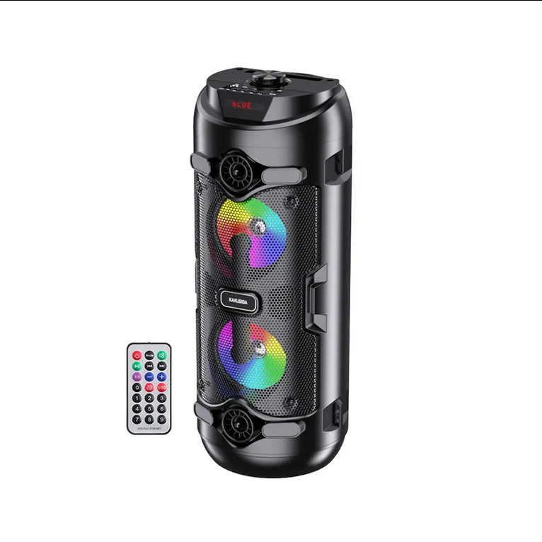 Haut-parleur stéréo Bluetooth sans fil, LED lumineuse colorée, fête intérieure et extérieure, avec télécommande