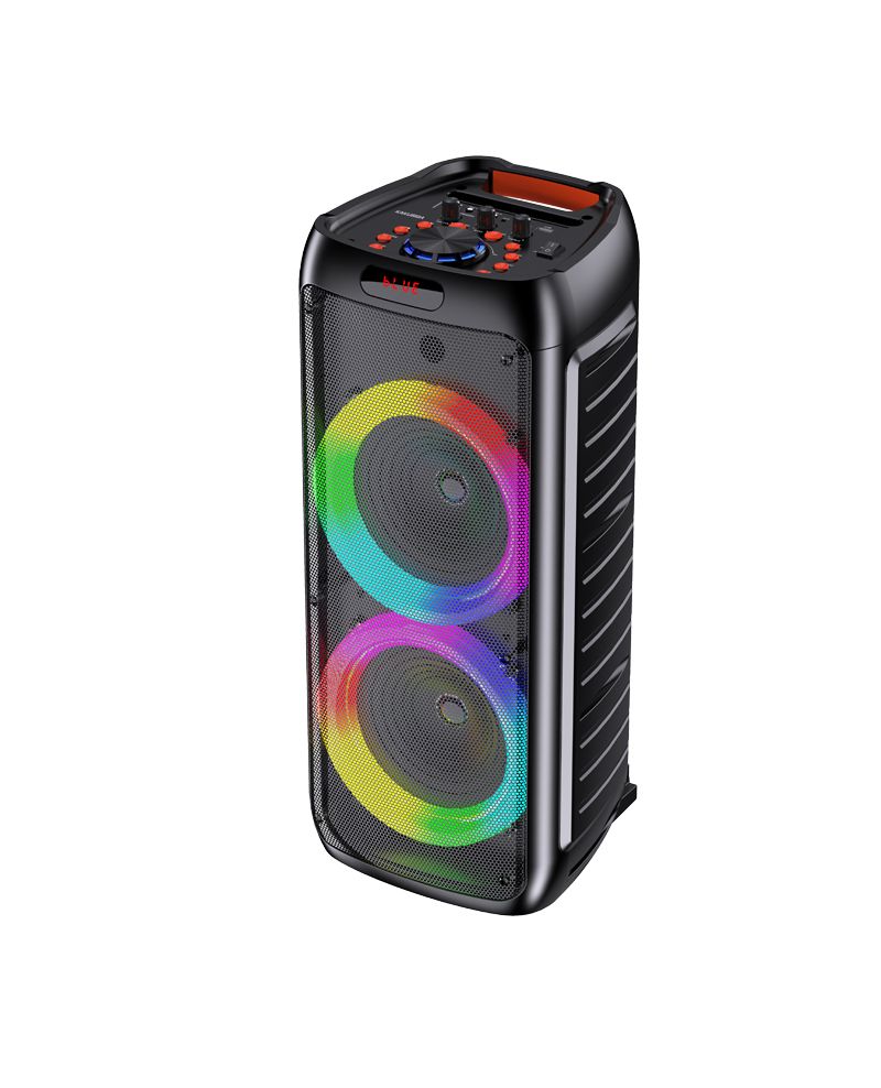 Colorful Luminous LED Indoor Outdoor Party Wireless Bluetooth Stereo Speaker with Remote & Karaoke Microphone