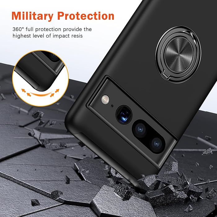 Hybrid Magnetic Invisible Ring Case for Google Pixel 7