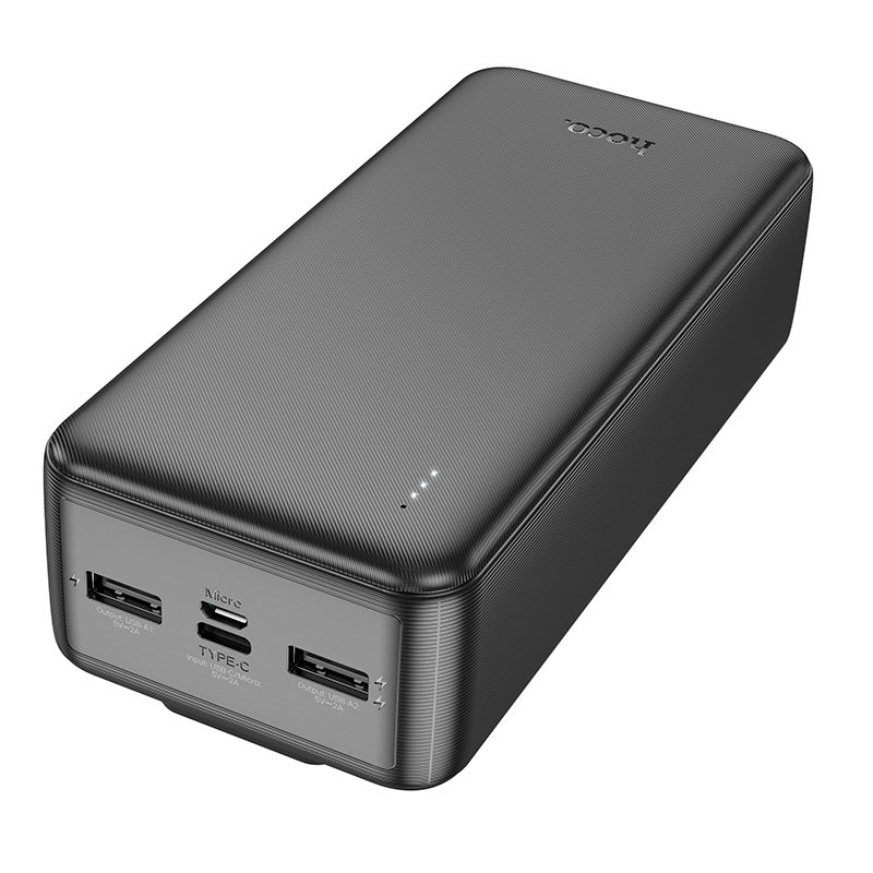 (20000mAh) Micro USB USB-C Battery Pack Charger Portable Power Bank with USB-C & Lightning Cable