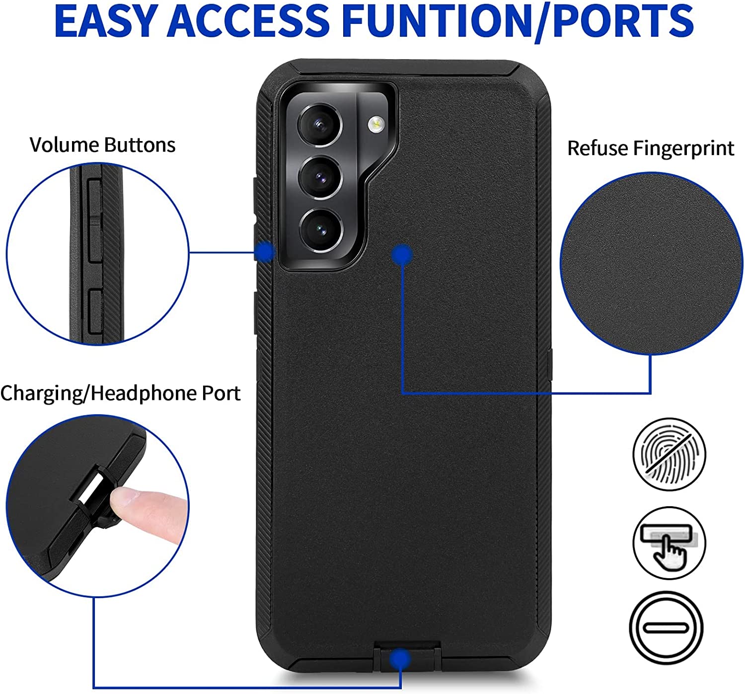 Shockproof Defender Case for Samsung Galaxy A12 / F12 / M12