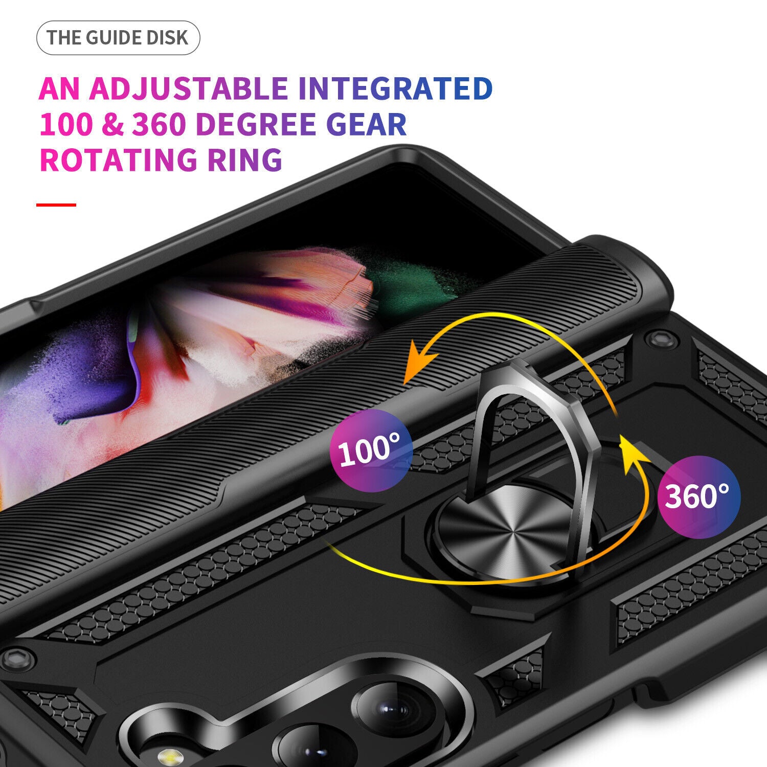 Hybrid Ring Case for Samsung Galaxy Z Fold 5 5G