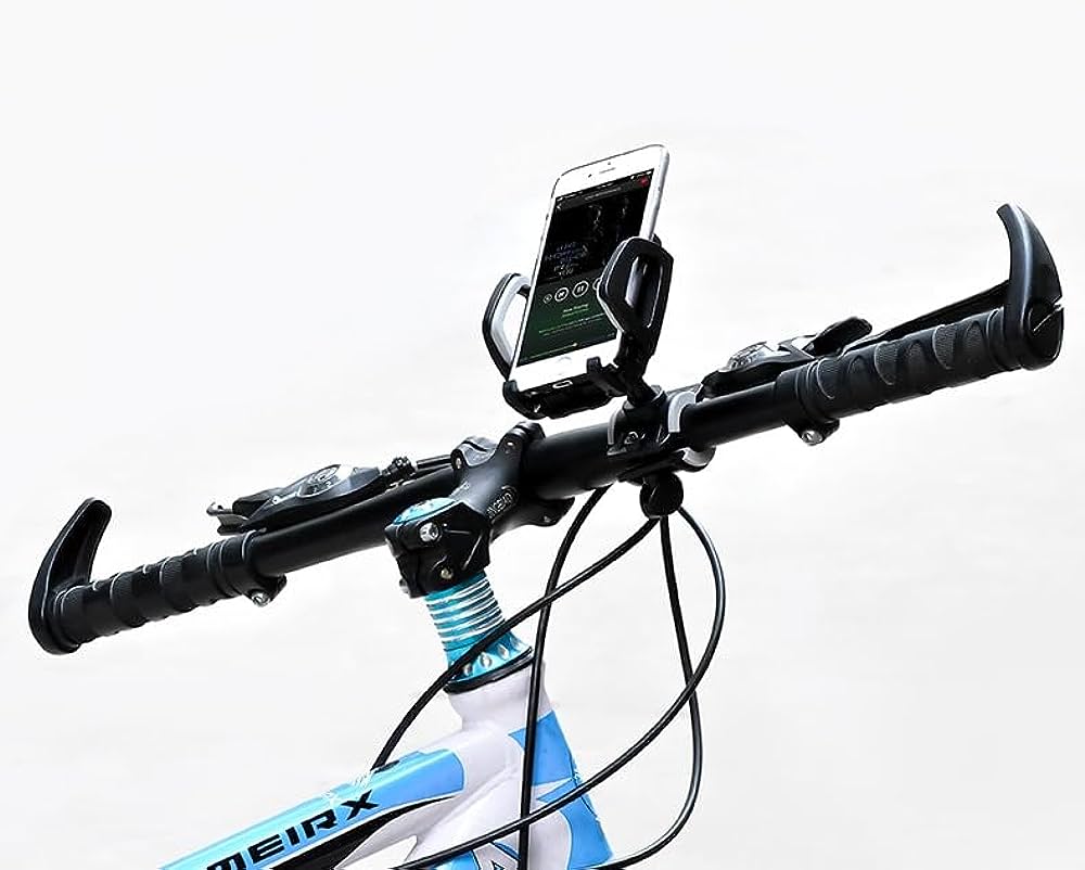 Support de téléphone portable à guidon réglable rotatif, pour moto, vélo, poussette