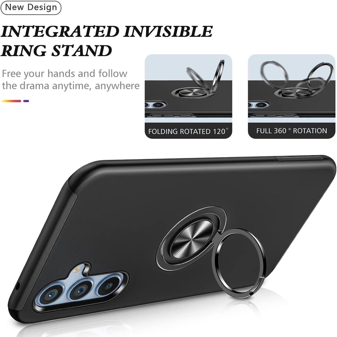 Coque Hybride Magnétique Invisible Ring pour Samsung Galaxy A35 5G