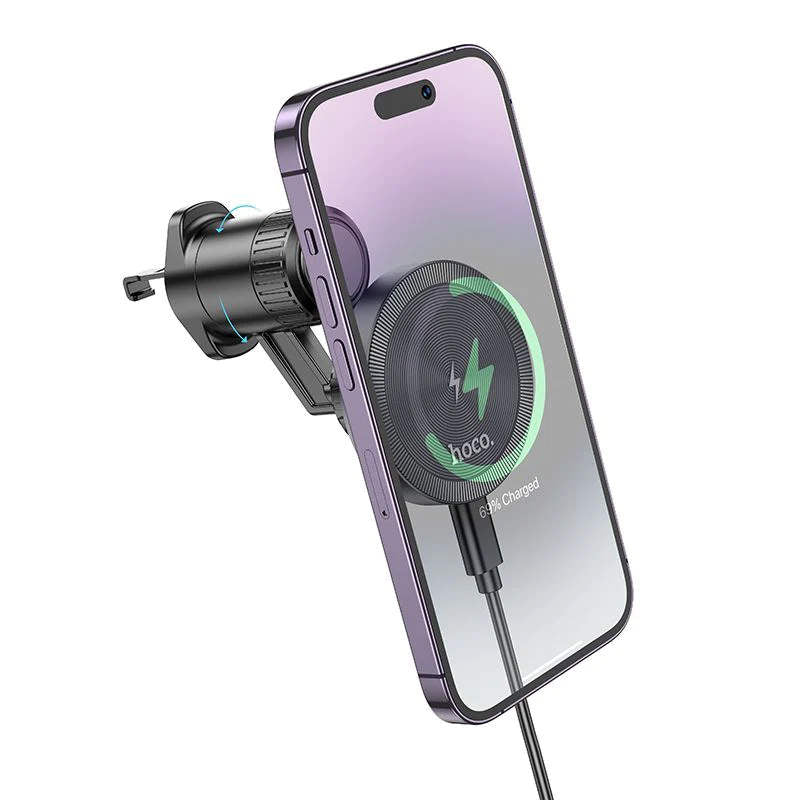 Support magnétique pour téléphone portable de voiture, chargeur sans fil magnétique Magsafe, support de sortie d'aération