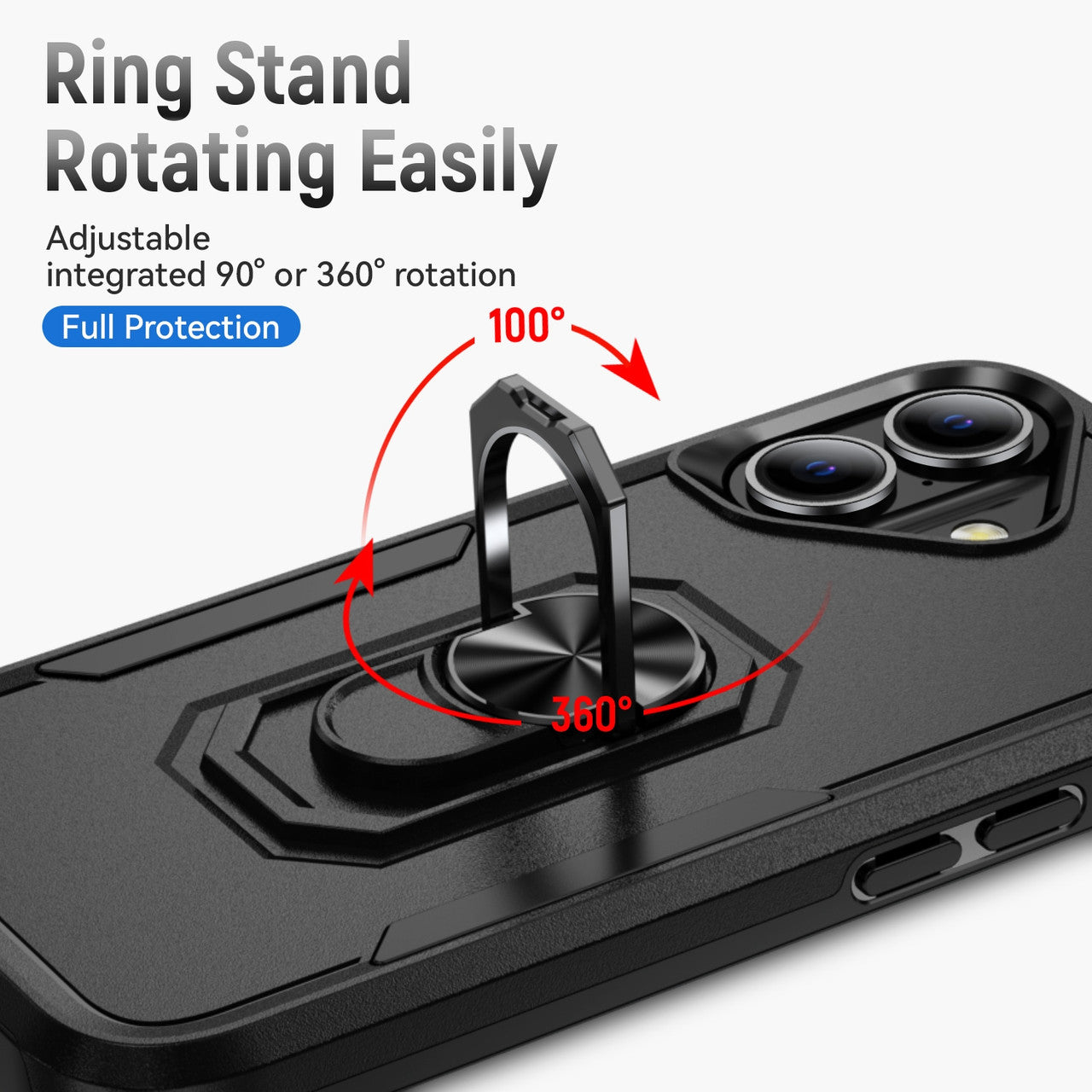 Heavy Duty Ring Case for iPhone 16