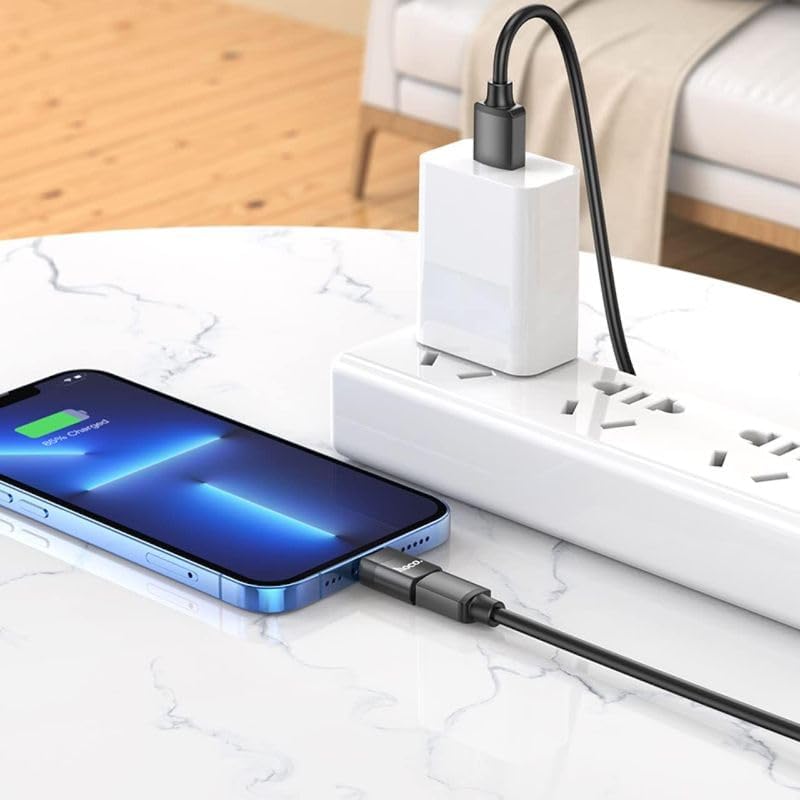 Convertisseur de connecteur adaptateur Lightning mâle vers USB-C femelle