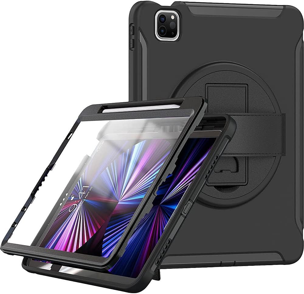 Rugged Defender Case with Strap for iPad Pro 11