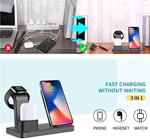 3 in 1 Magnetic Wireless Charger Dock Stand Station