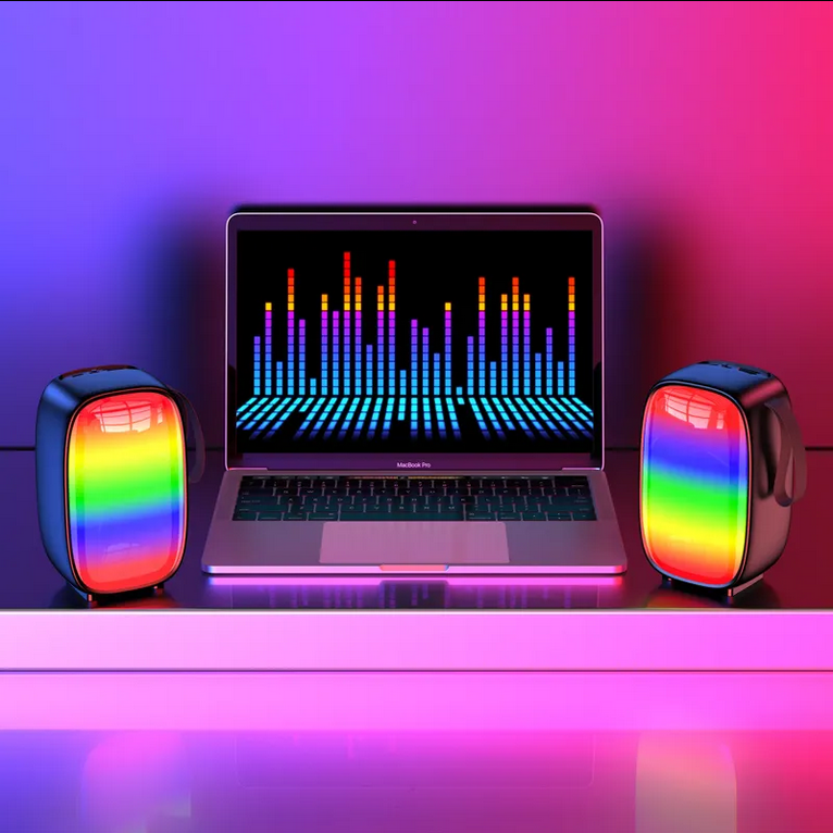 Colorful Luminous LED Indoor Outdoor Party Wireless Bluetooth Stereo Speaker