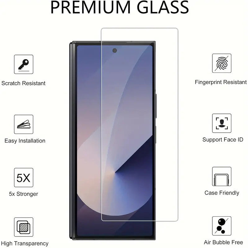 (2 Pack) Tempered Glass Screen Protector for Samsung Galaxy Z Fold 6 5G