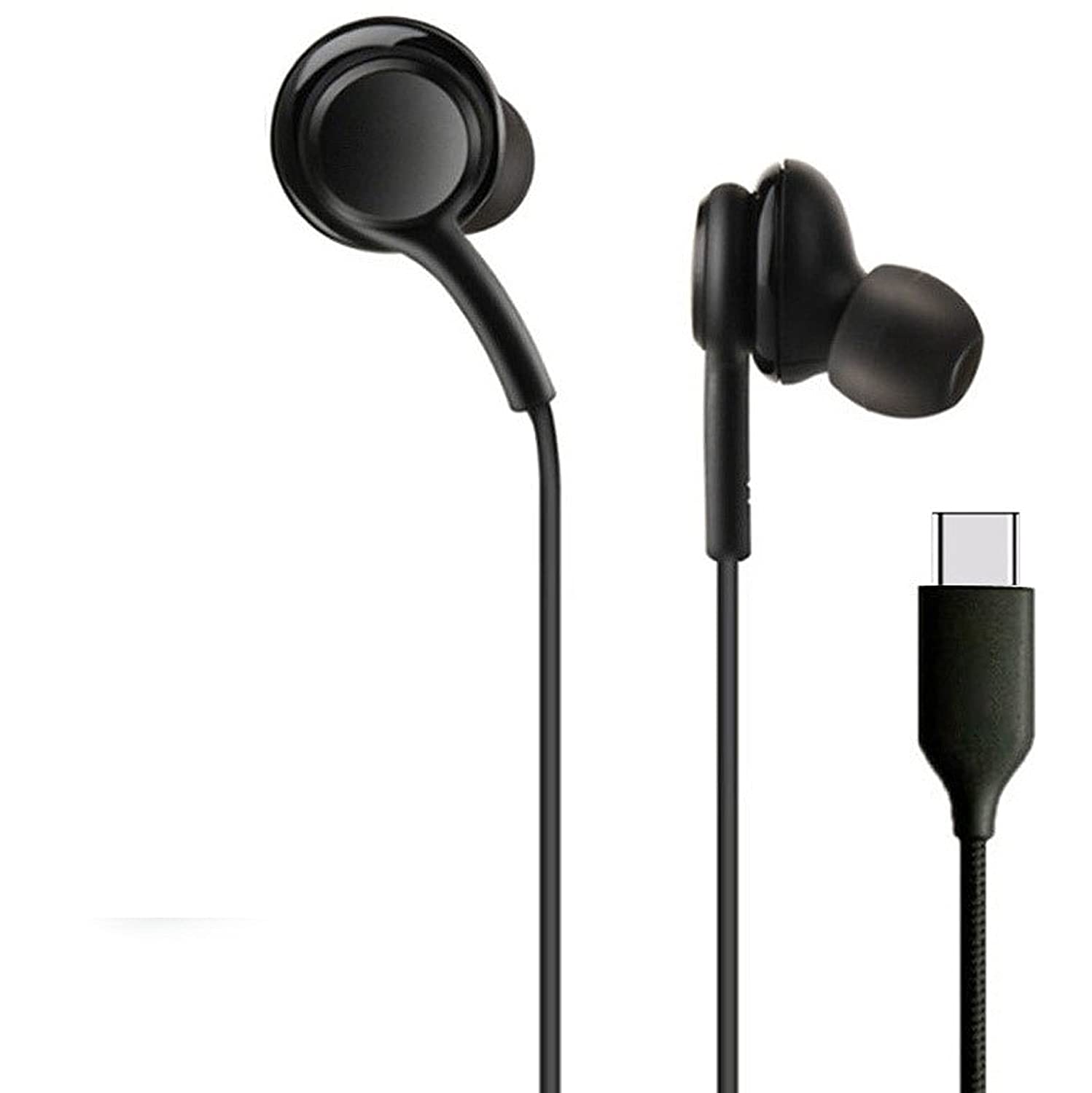 USB-C Wired in Ear Earphones Earbuds with Volume Buttons & Mic