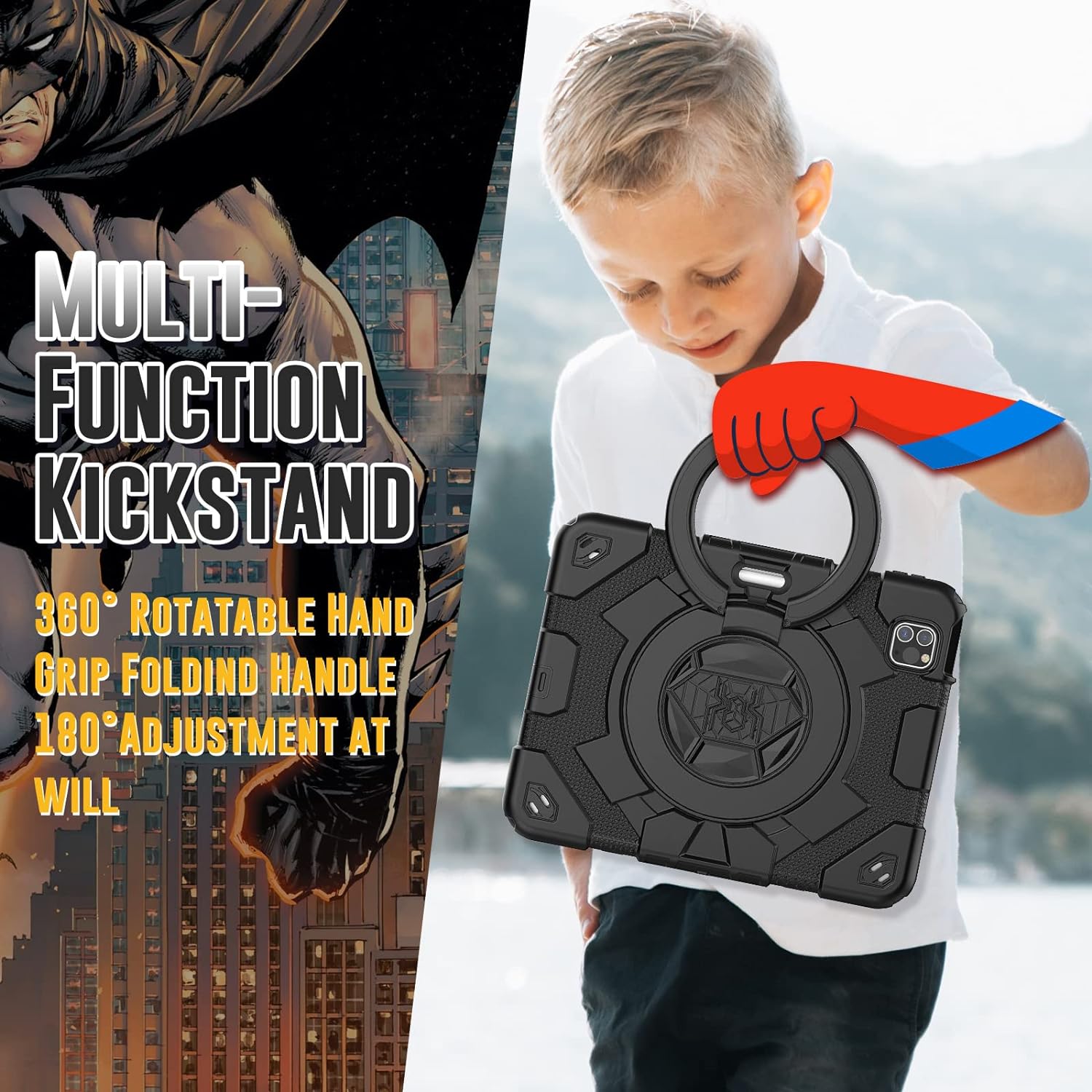 Rugged Defender Ring Kids Case with Strap for iPad Air 4 / 5 (4th / 5th Gen.) / iPad Pro 11