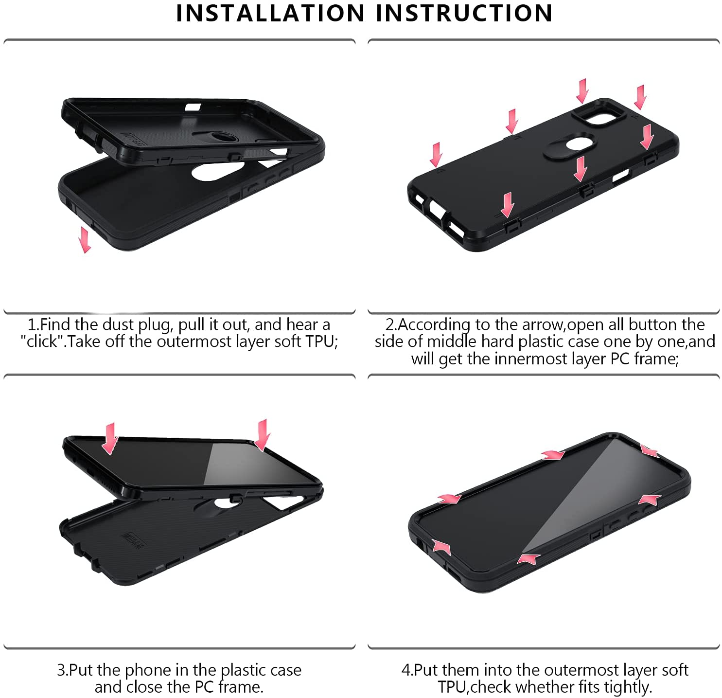 Shockproof Defender Case for iPhone 13 Mini