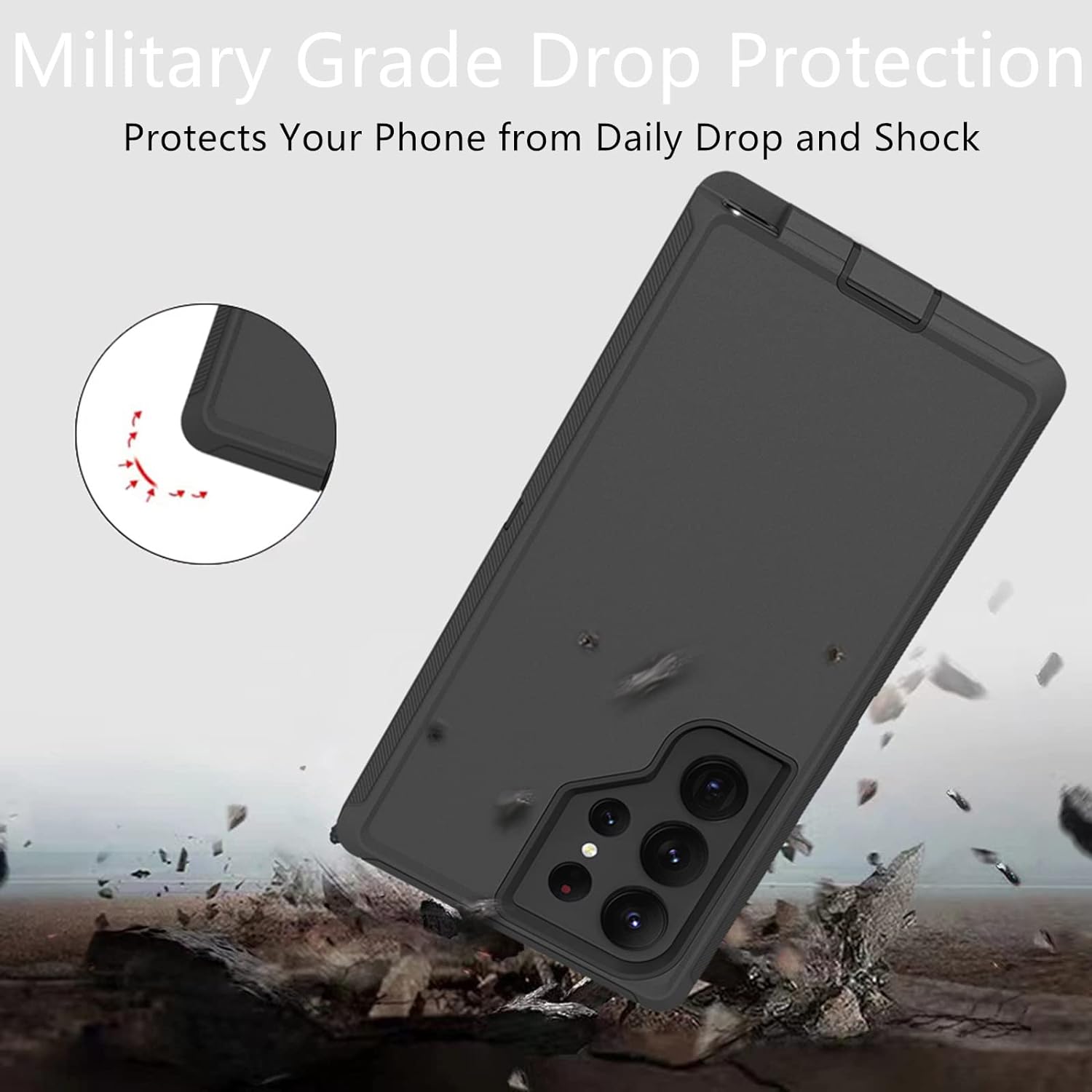 Shockproof Defender Case for Samsung Galaxy S25 Ultra