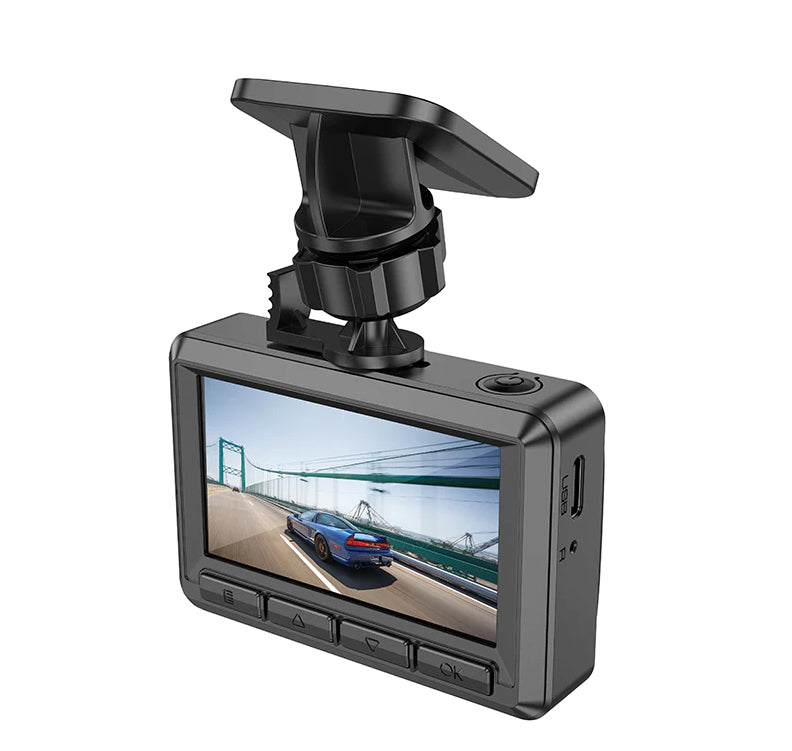 Single Channel Driving Recorder Car Dash Camera With HD Display