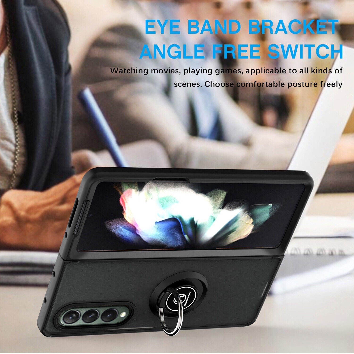 Matte Ring Case for Samsung Galaxy Z Fold 5 5G