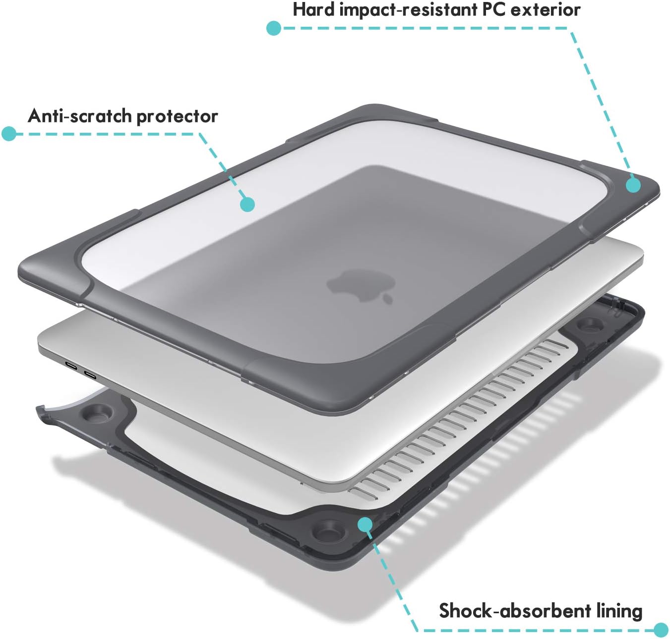 Hard Shell Smart Cover Case for Apple Macbook Pro 16