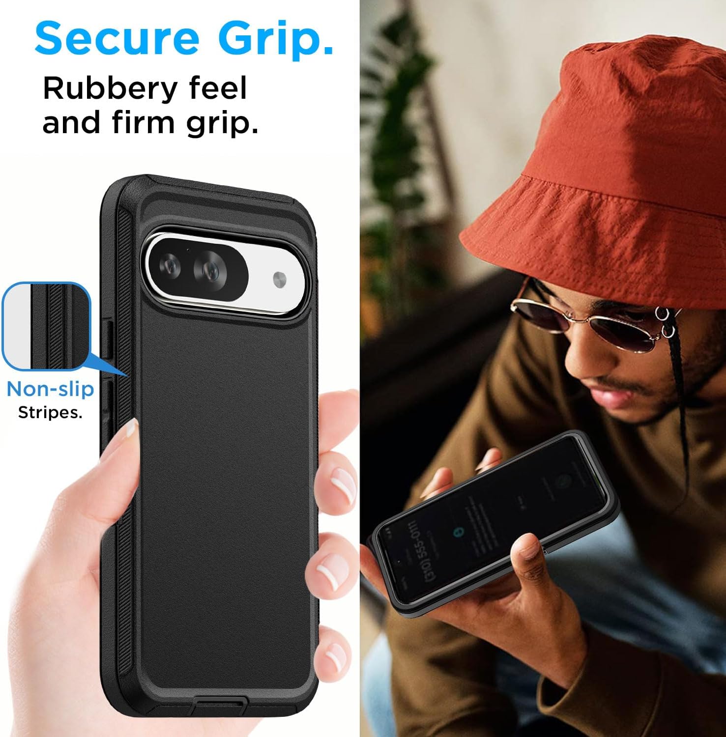 Shockproof Defender Case for Google Pixel 9 / Pixel 9 Pro